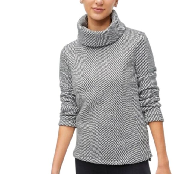 J. Crew Herringbone Fleece Lined Top - Picture 2 of 13